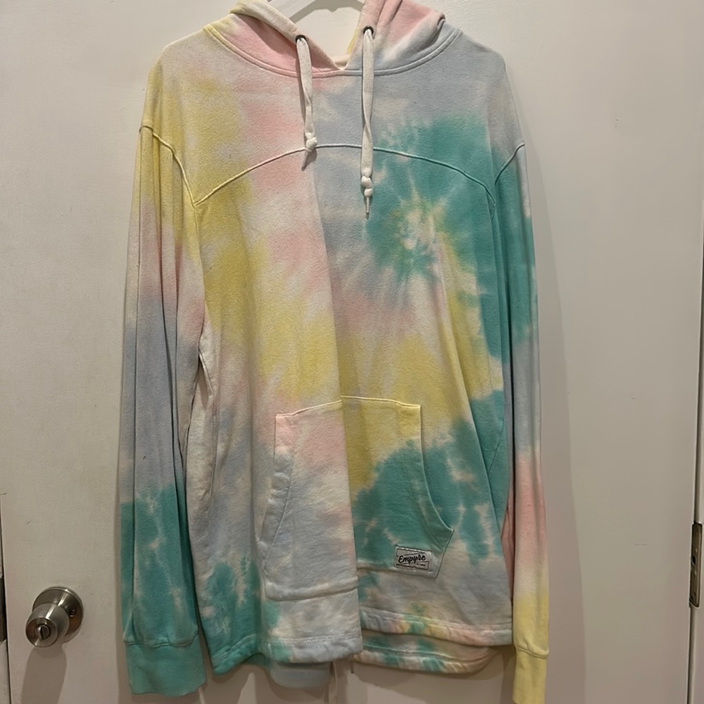 Empire hoodie size xl loose for comfy cozy tie dye